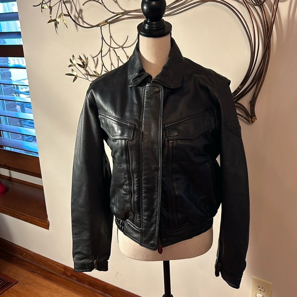First Gear Leather Motorcycle Jacket